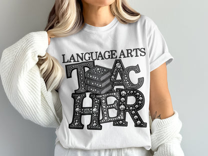 Language Arts Teacher Graphic Unisex T-shirt