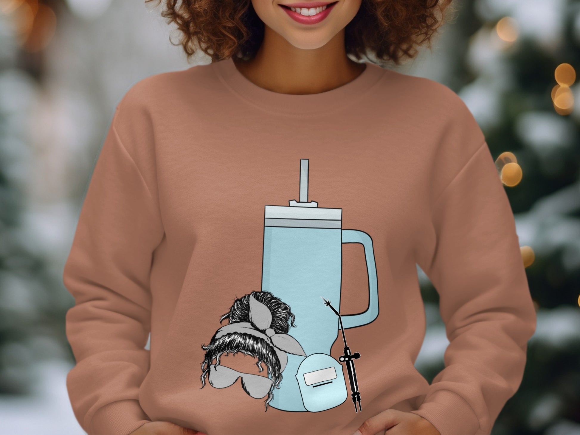 Cozy Winter Vibes Sweatshirt with Cute Designs