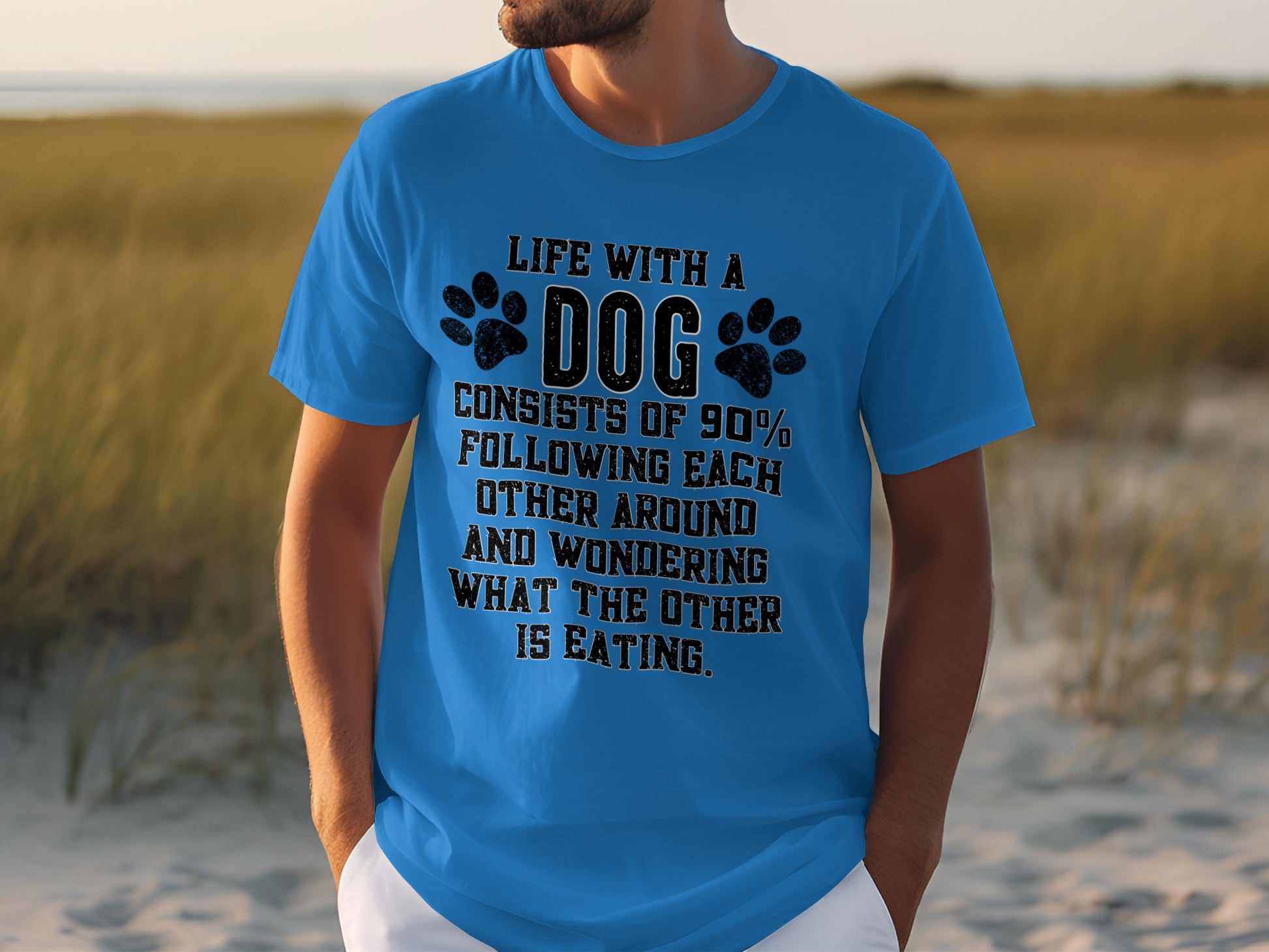 Life With A Dog Fun Quote Shirt For Dog Lovers