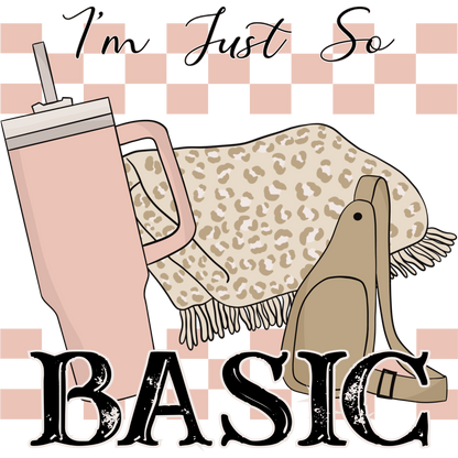 I'm Just So Basic Leopard And Pink Product