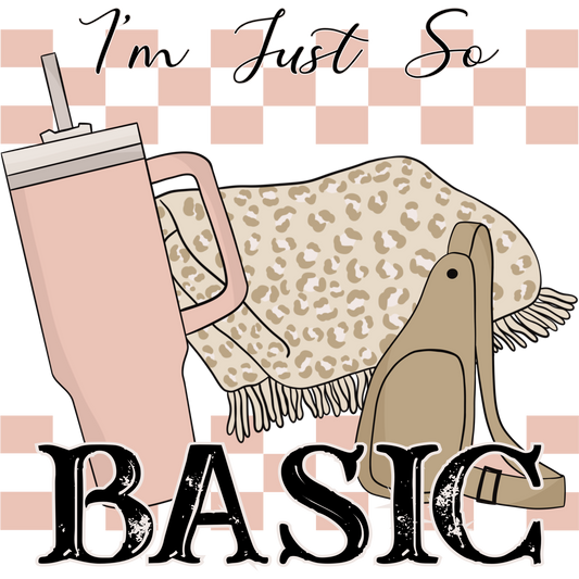 I'm Just So Basic Leopard And Pink Product