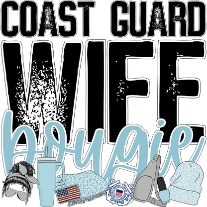 Coast Guard Wife Bougie Display Sign Decor Gift
