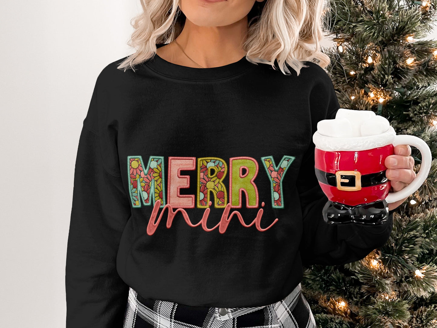 Merry Mini Festive Cozy Holiday Sweatshirt
