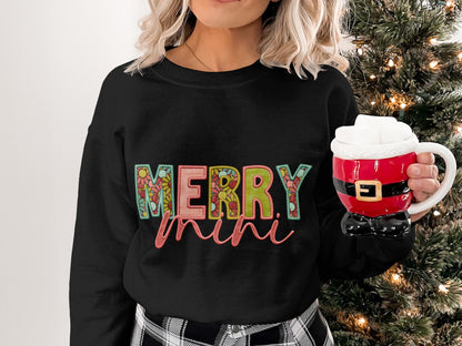 Merry Mini Festive Cozy Holiday Sweatshirt