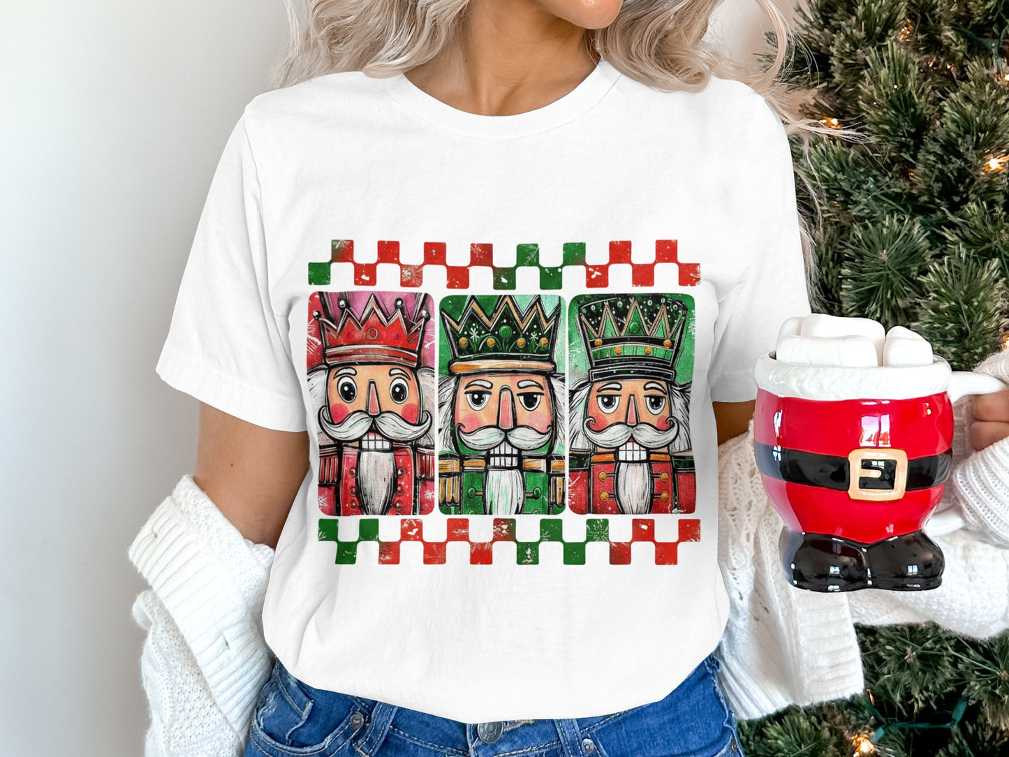 Festive King Trio Christmas Graphic Unisex Tee product