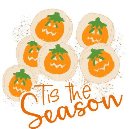 Tis the Season Pumpkin Illustration design