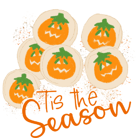 Tis the Season Pumpkin Illustration design