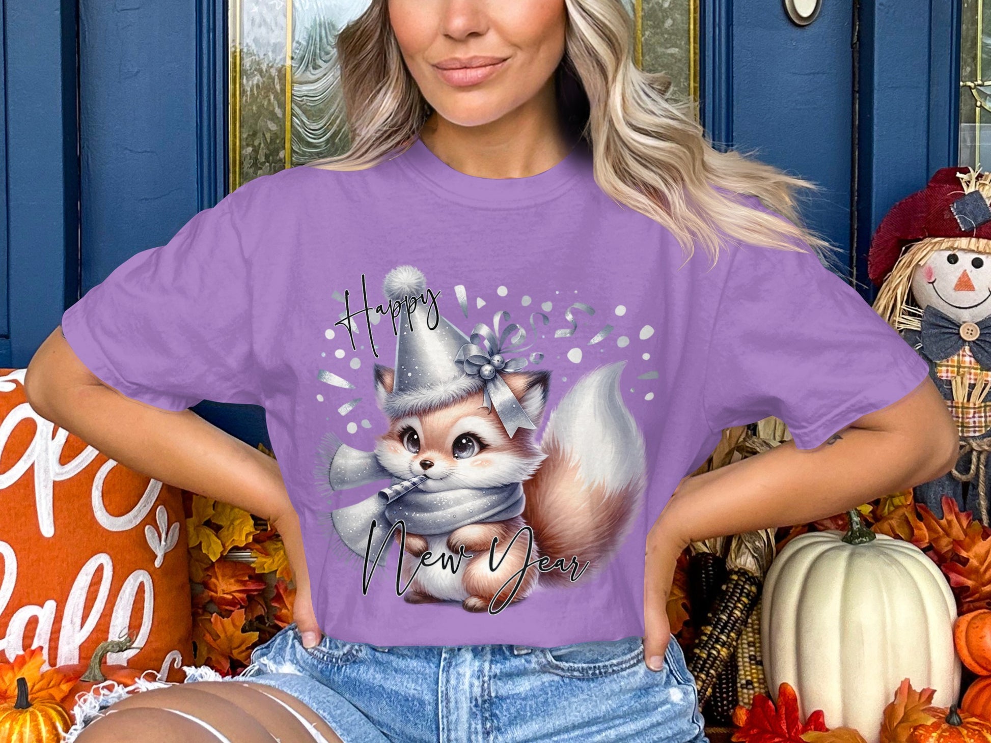 Happy New Year Adorable Fox T-Shirt