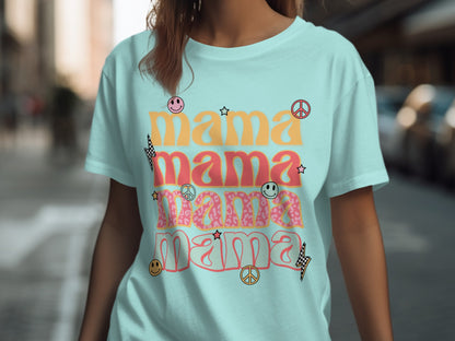 Whimsical Mama Multicolor Graphic Tee