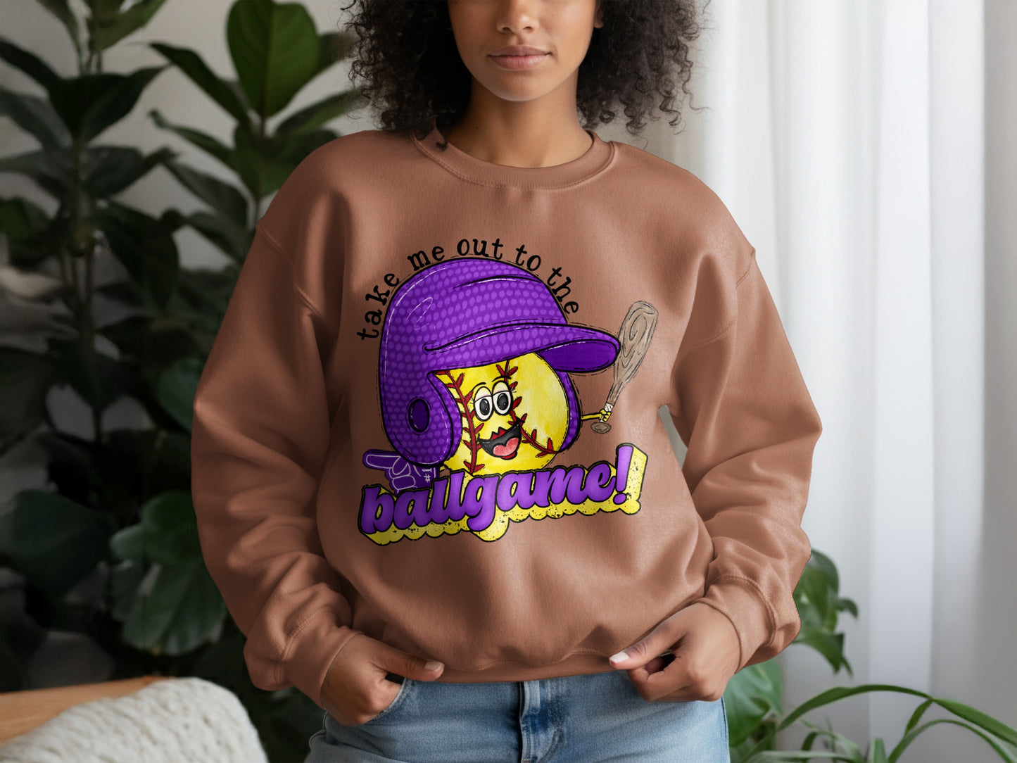 Take Me Out To The Ballgame Sports Sweatshirt