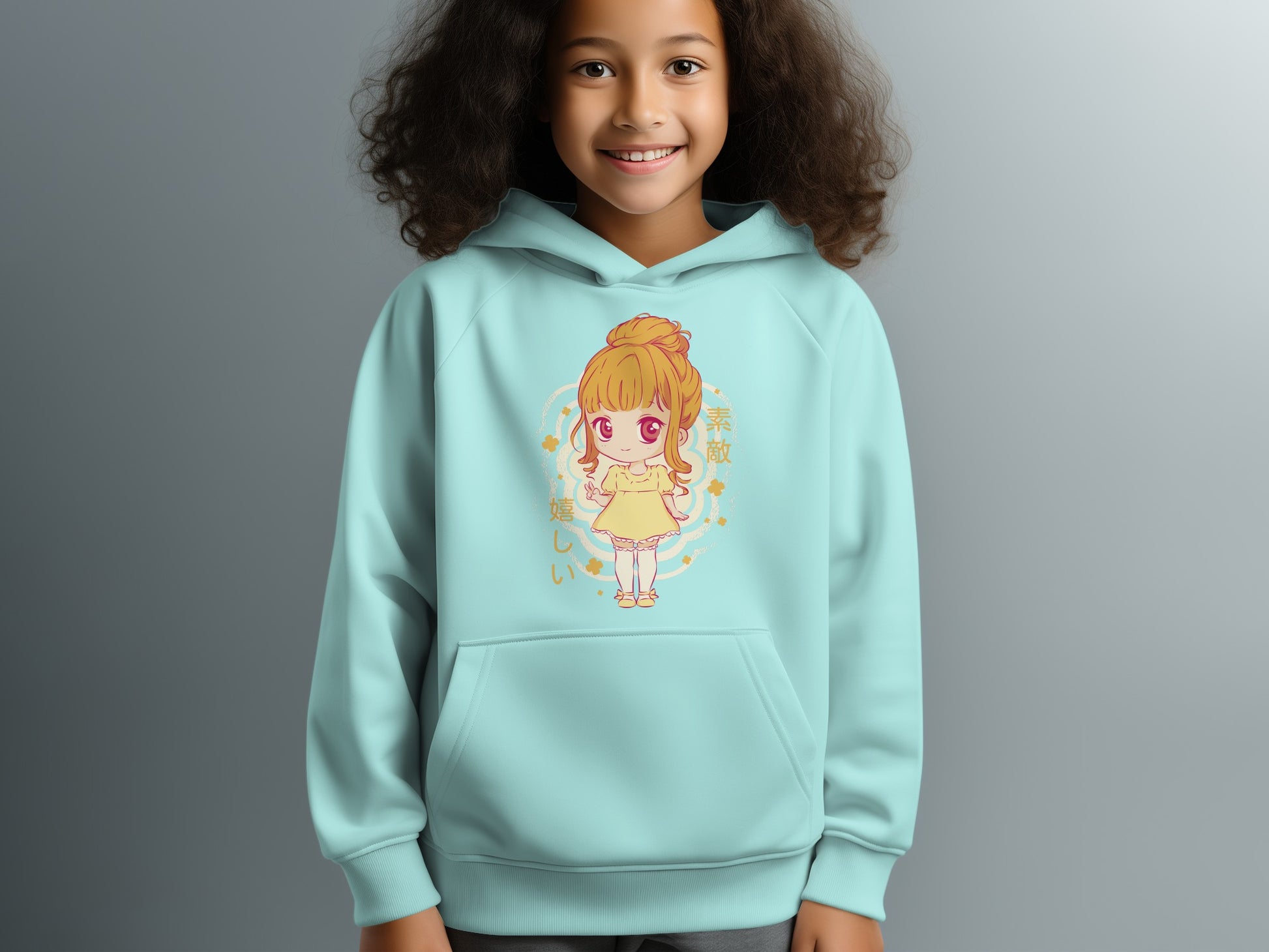 Cute Anime Girl Graphic Design Hoodie Product