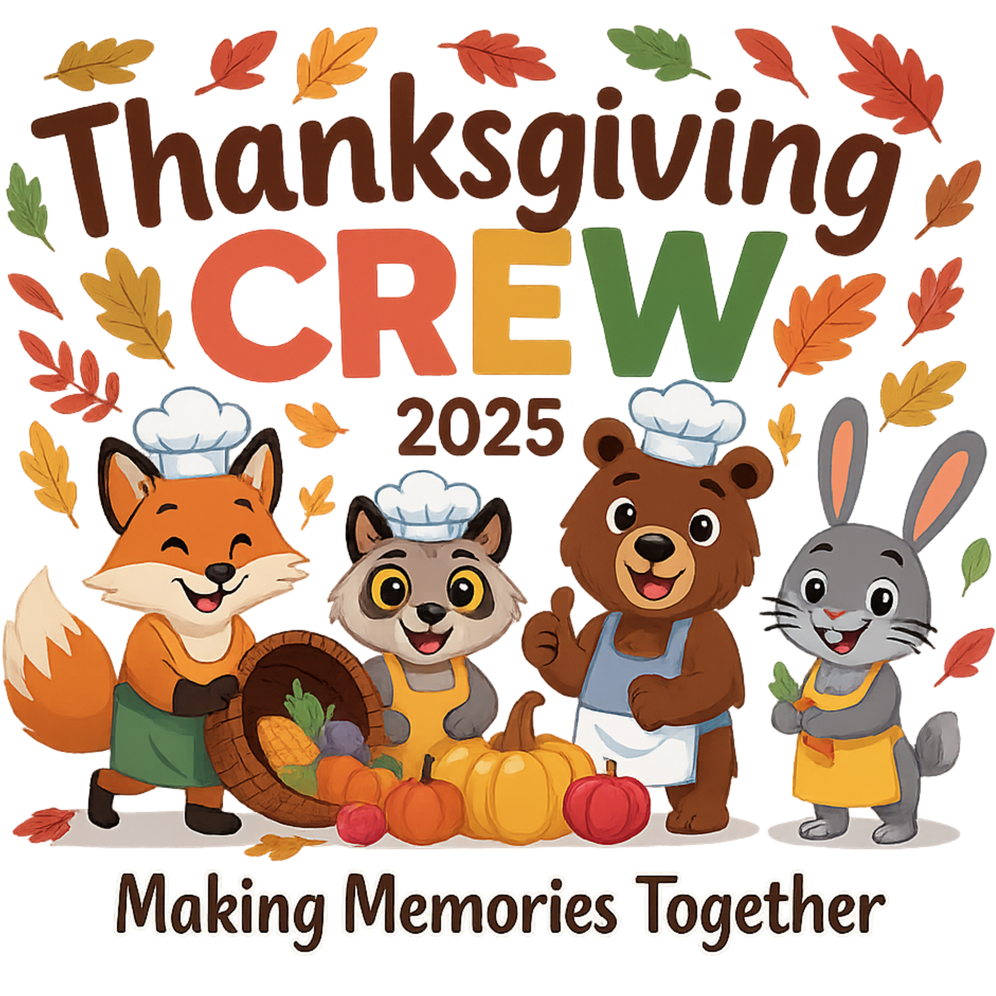 Thanksgiving Crew 2025 Making Memories Together Tee