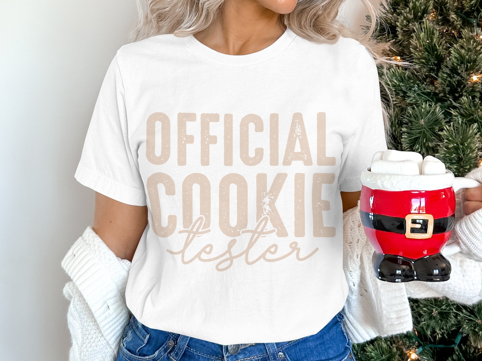 Official Cookie Tester Graphic Print T-shirt