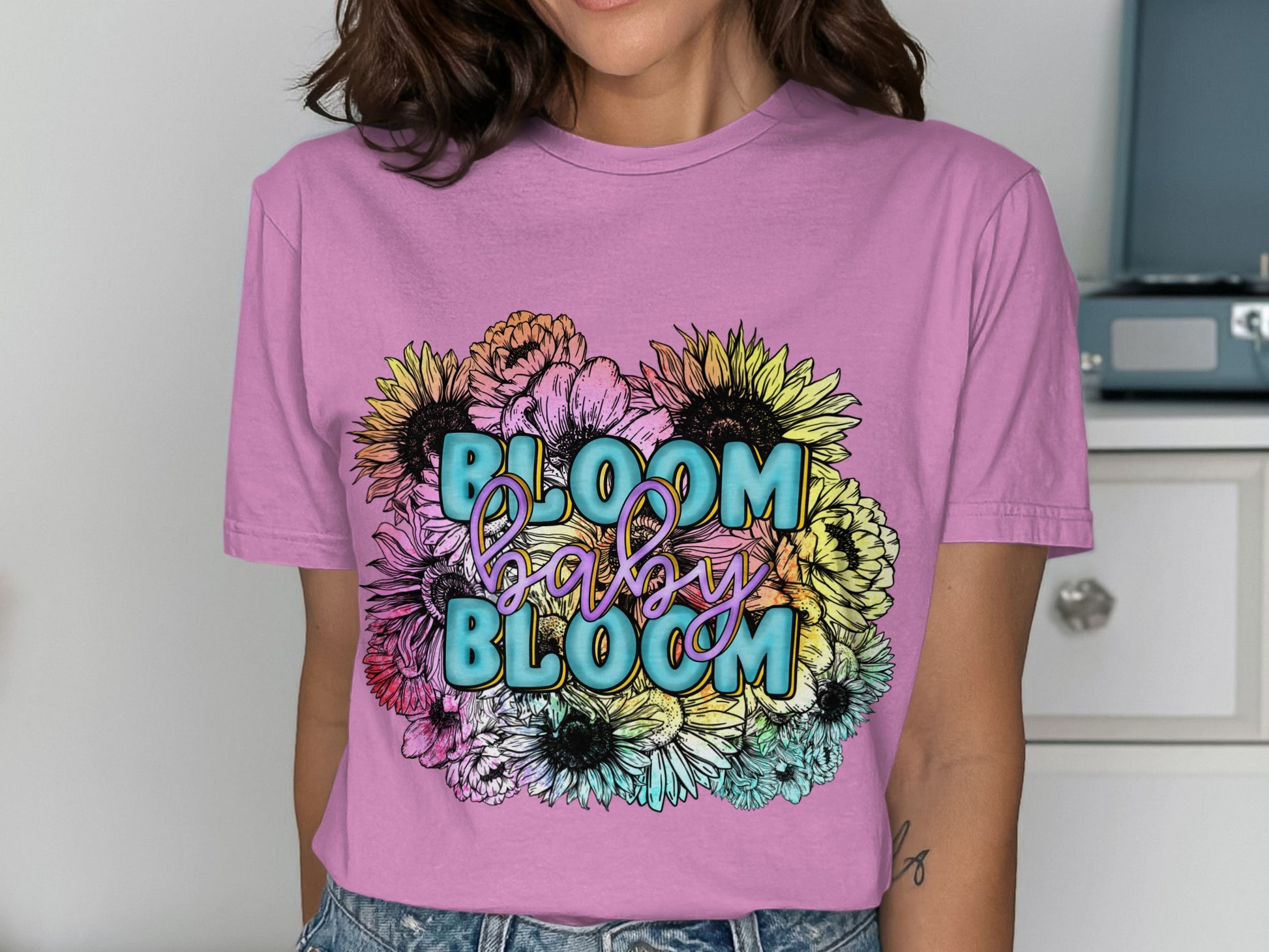 Bloom Baby Bloom Graphic Tee for Women