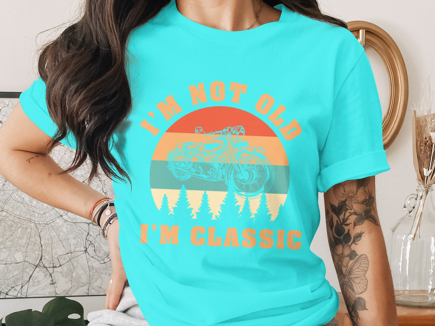 I'm Not Old I'm Classic Motorcycle Graphic T-Shirt