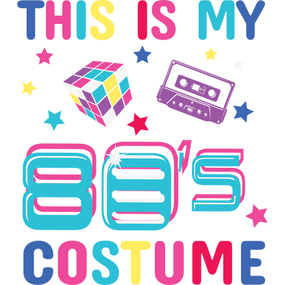 This Is My 80s Costume Colorful Retro Design