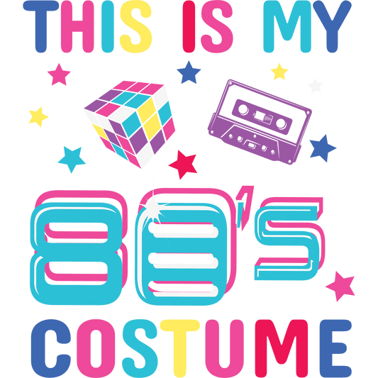 This Is My 80s Costume Colorful Retro Design