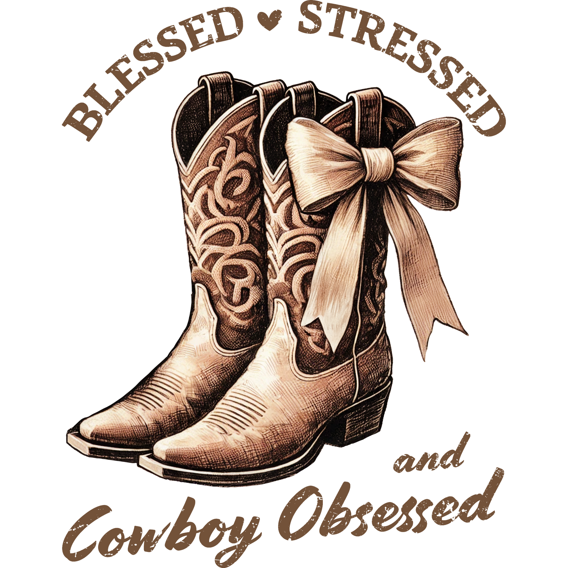 Blessed Stressed and Cowboy Obsessed product