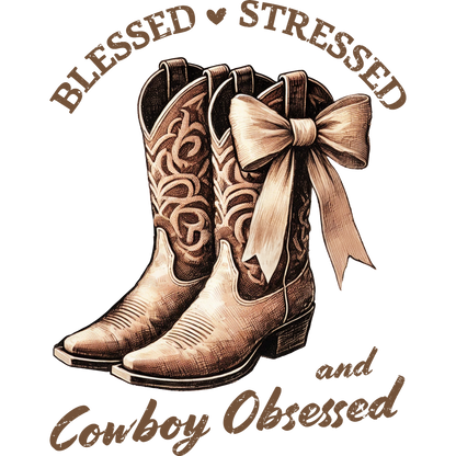 Blessed Stressed and Cowboy Obsessed product