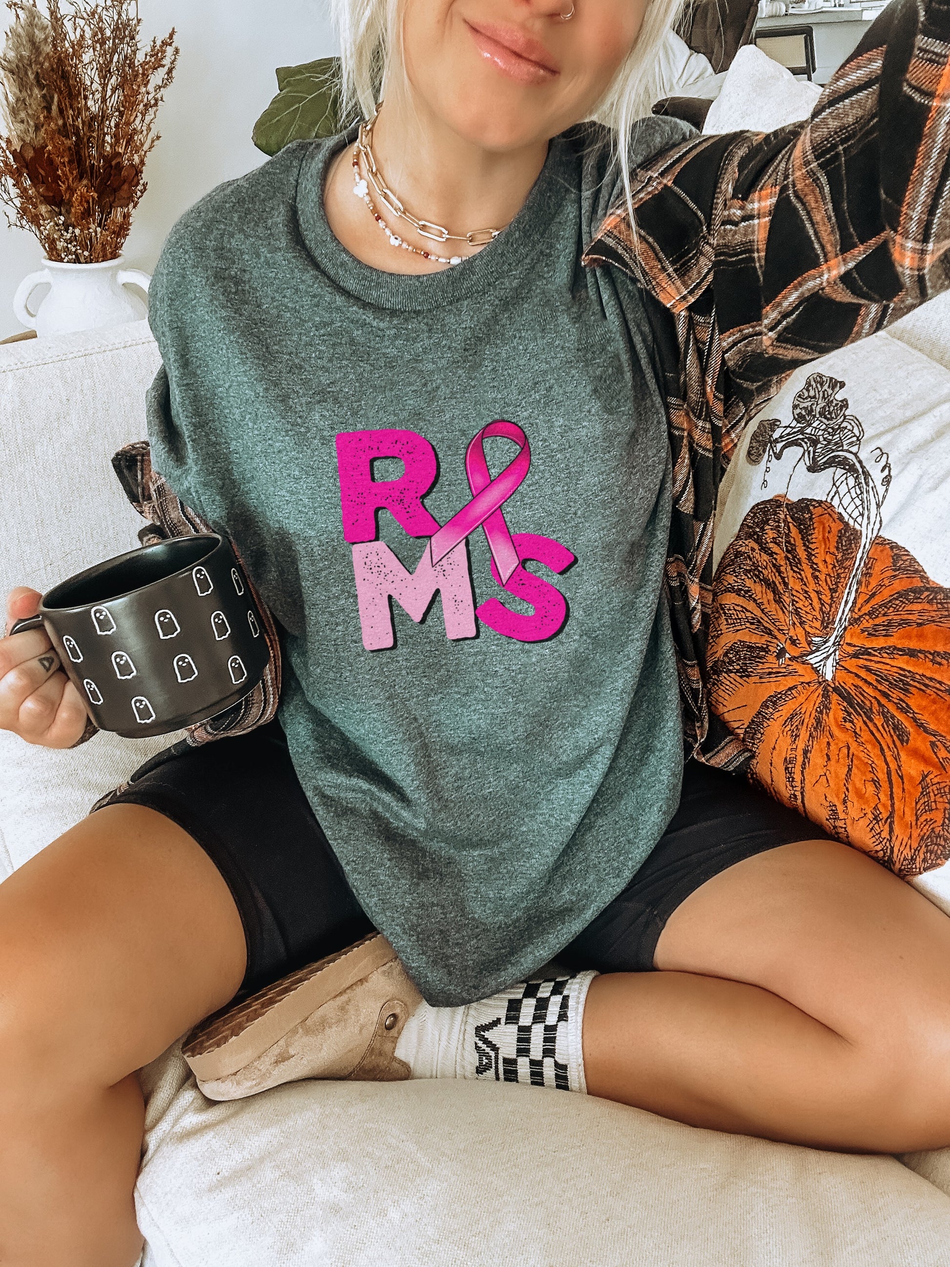 Breast Cancer Awareness RMS Graphic T-shirt