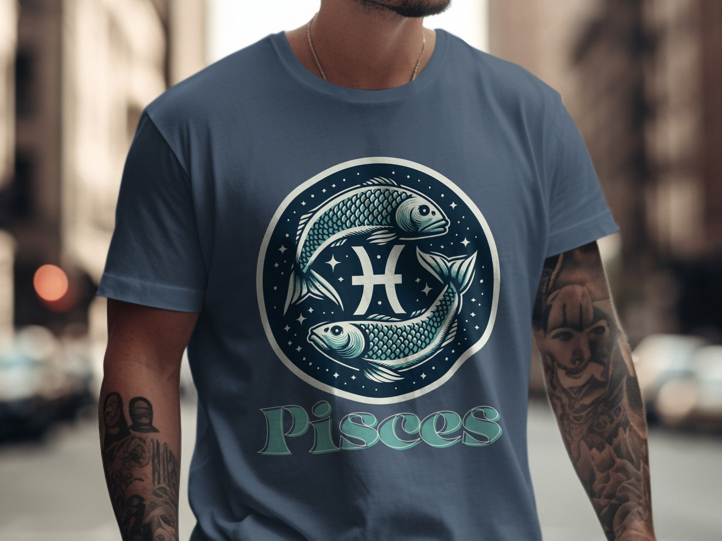 Pisces Fish Astrology Graphic T-Shirt