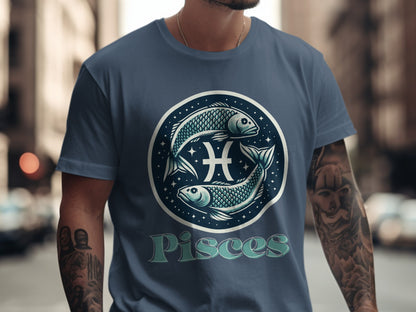 Pisces Fish Astrology Graphic T-Shirt