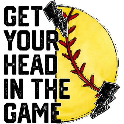 Get Your Head in the Game Baseball Softball product