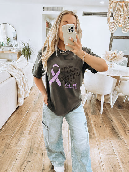 Cancer Awareness Graphic Tee Fashion Shirt