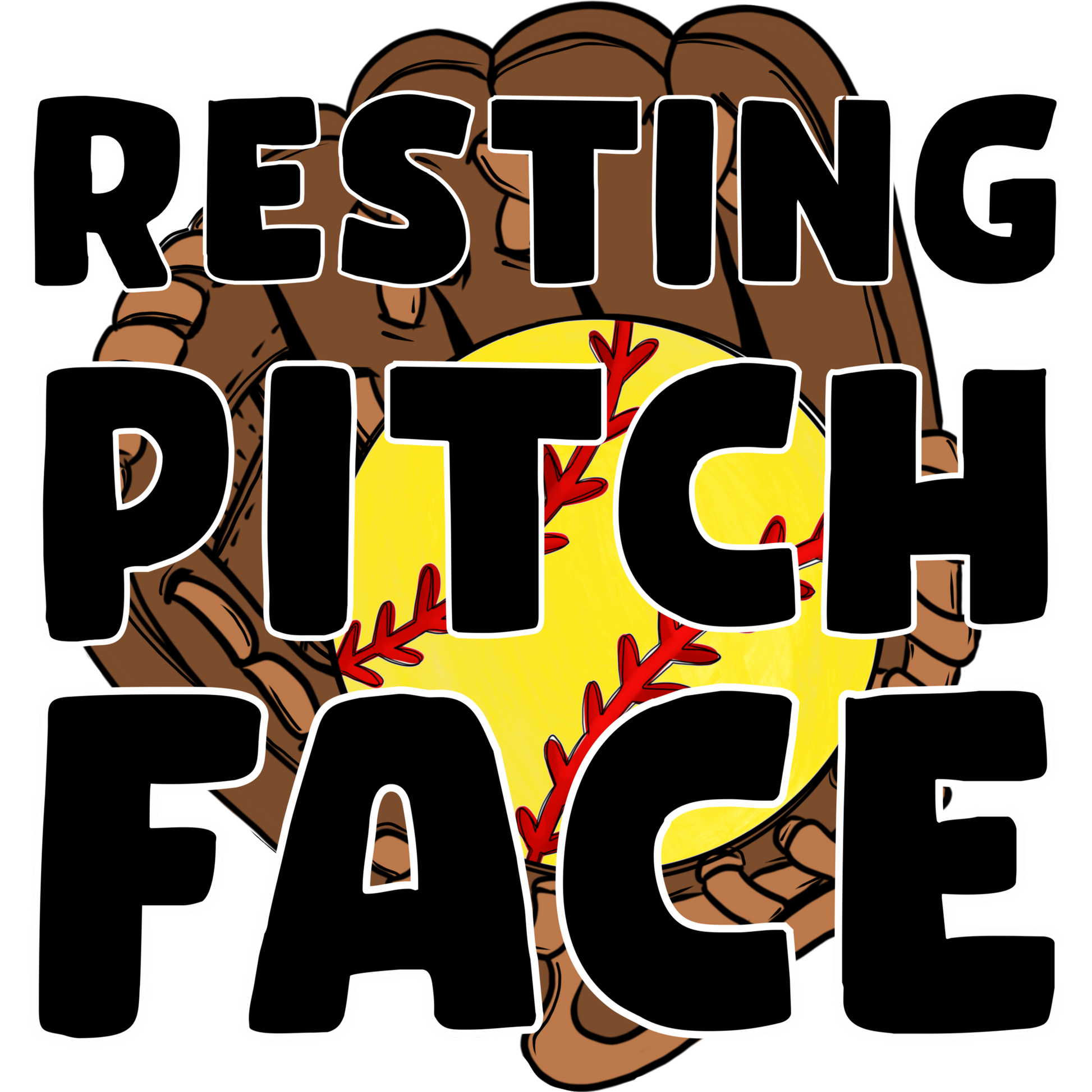 Resting Pitch Face Sports Quote Design Shirt