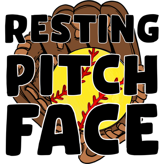 Resting Pitch Face Sports Quote Design Shirt