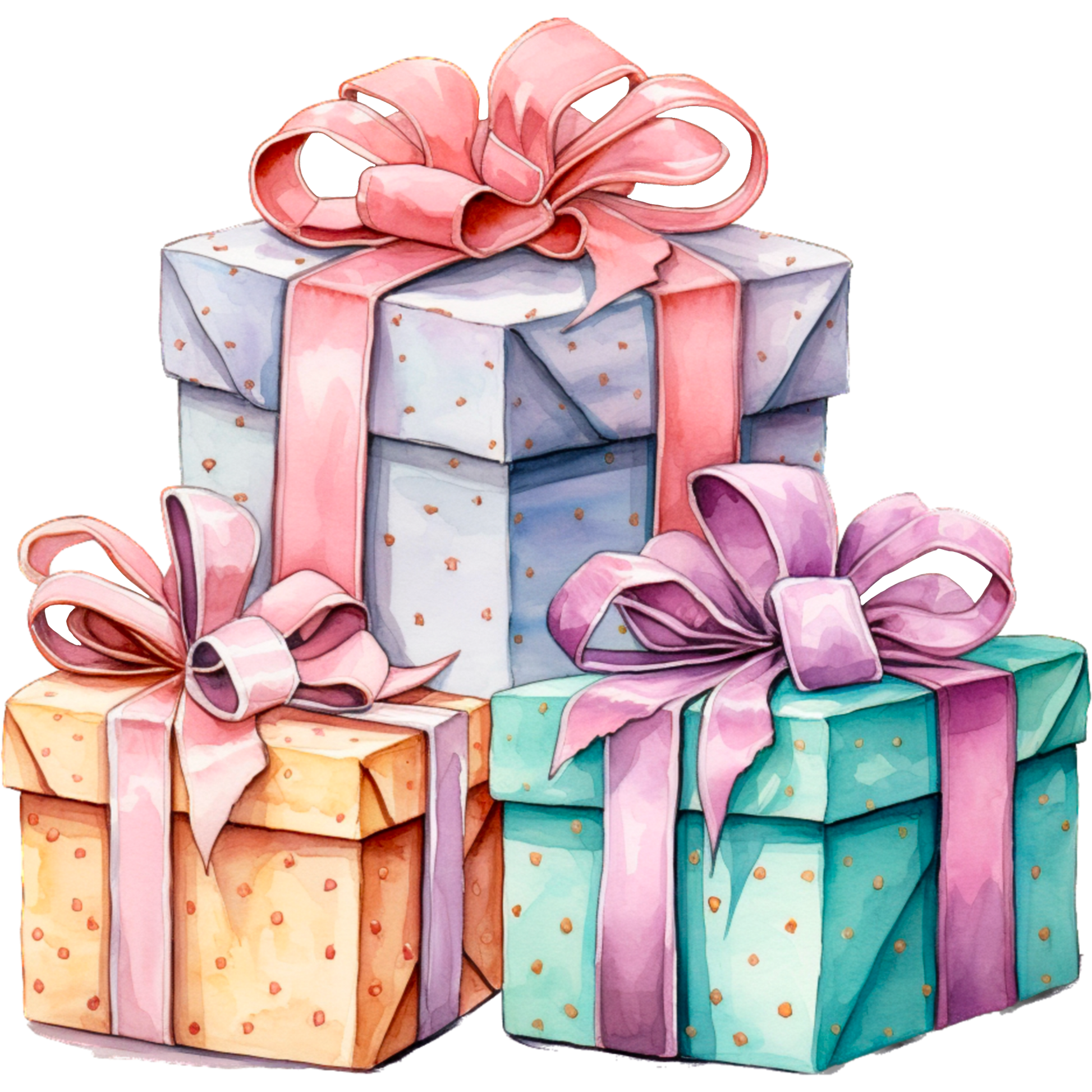 Colorful Gift Boxes with Beautiful Ribbon Decorations product