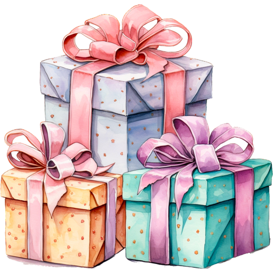 Colorful Gift Boxes with Beautiful Ribbon Decorations product