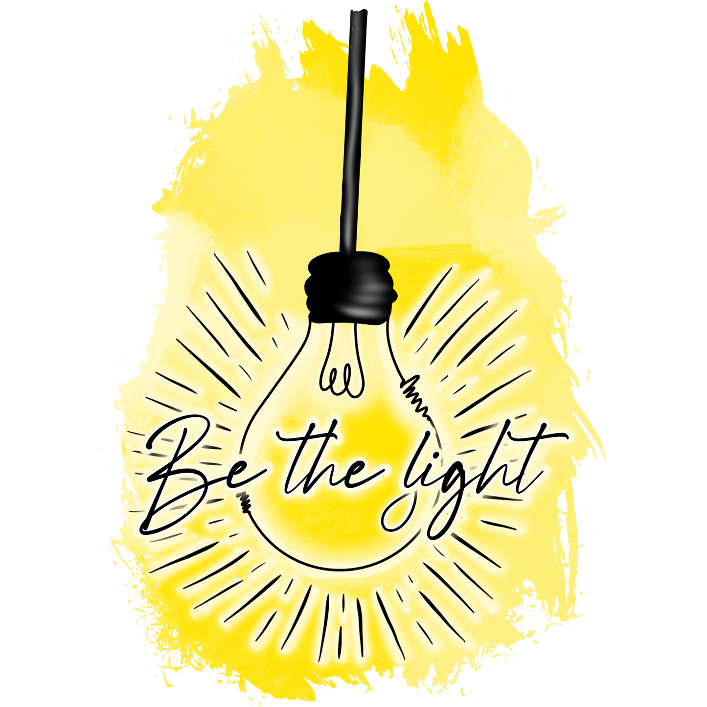 Inspirational Be The Light Wall Art Print