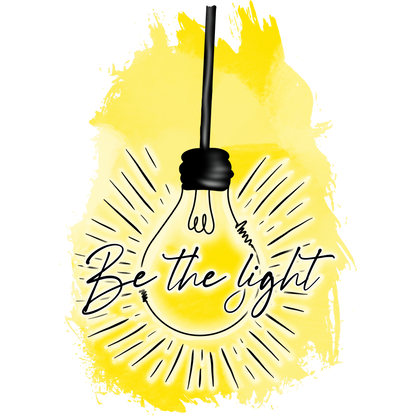 Inspirational Be The Light Wall Art Print