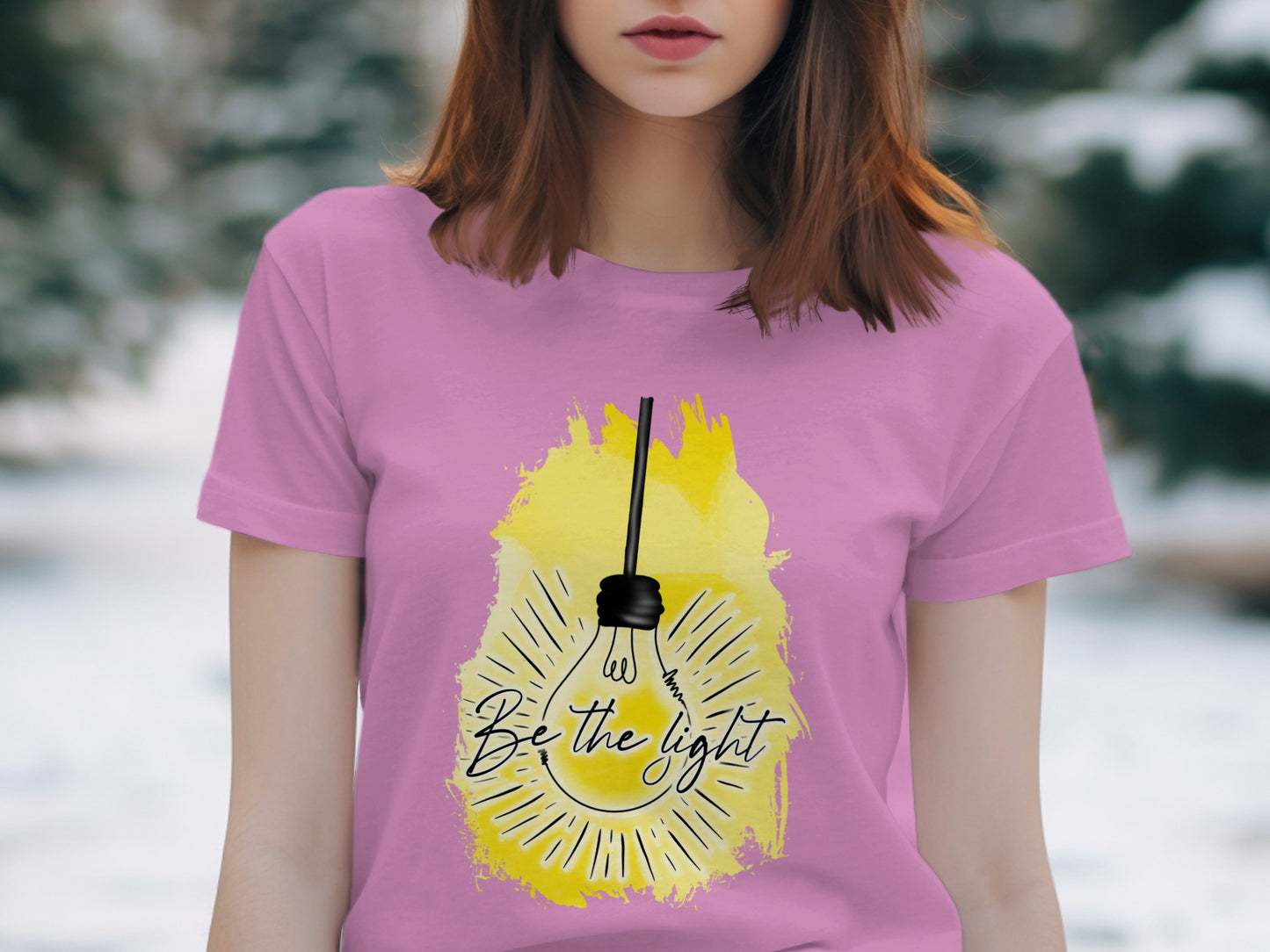 Be the Light Inspirational Quote T-shirt