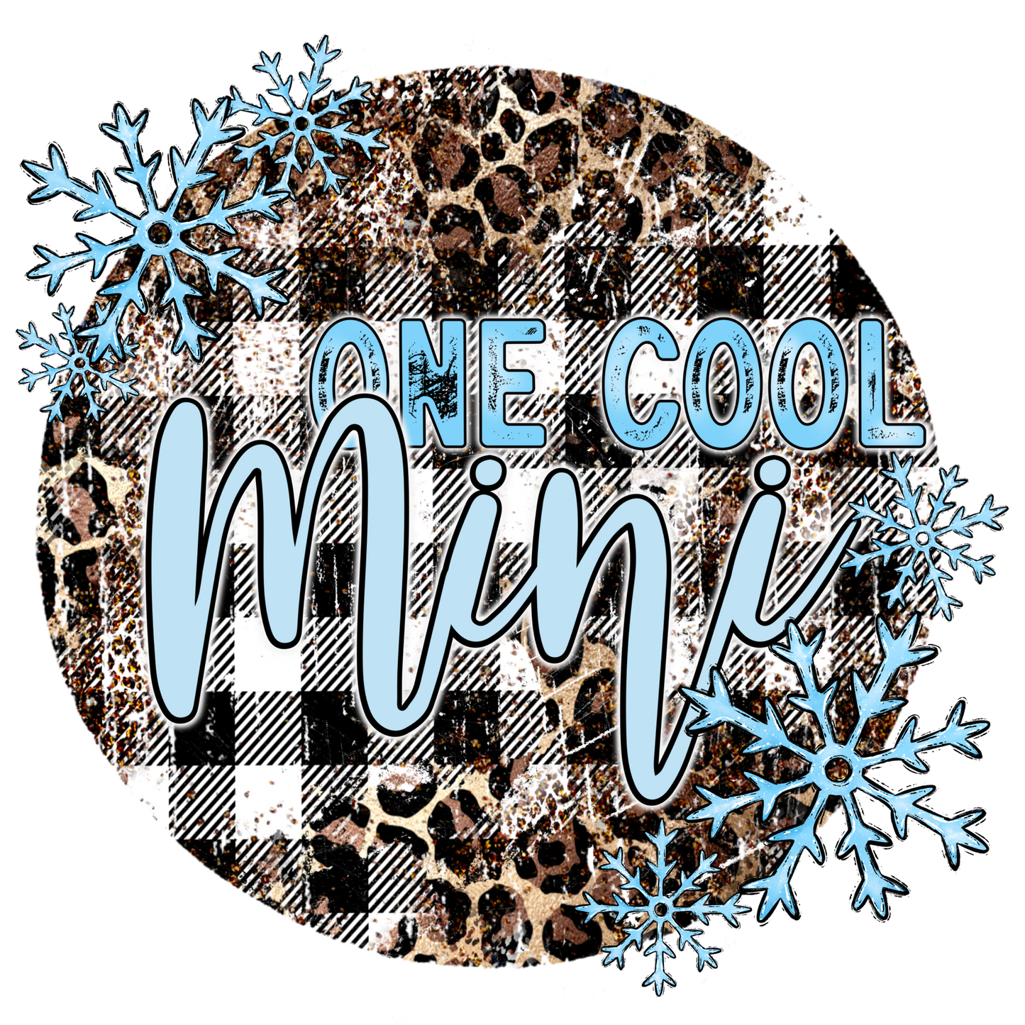 One Cool Mini with Patterns and Snowflakes Design