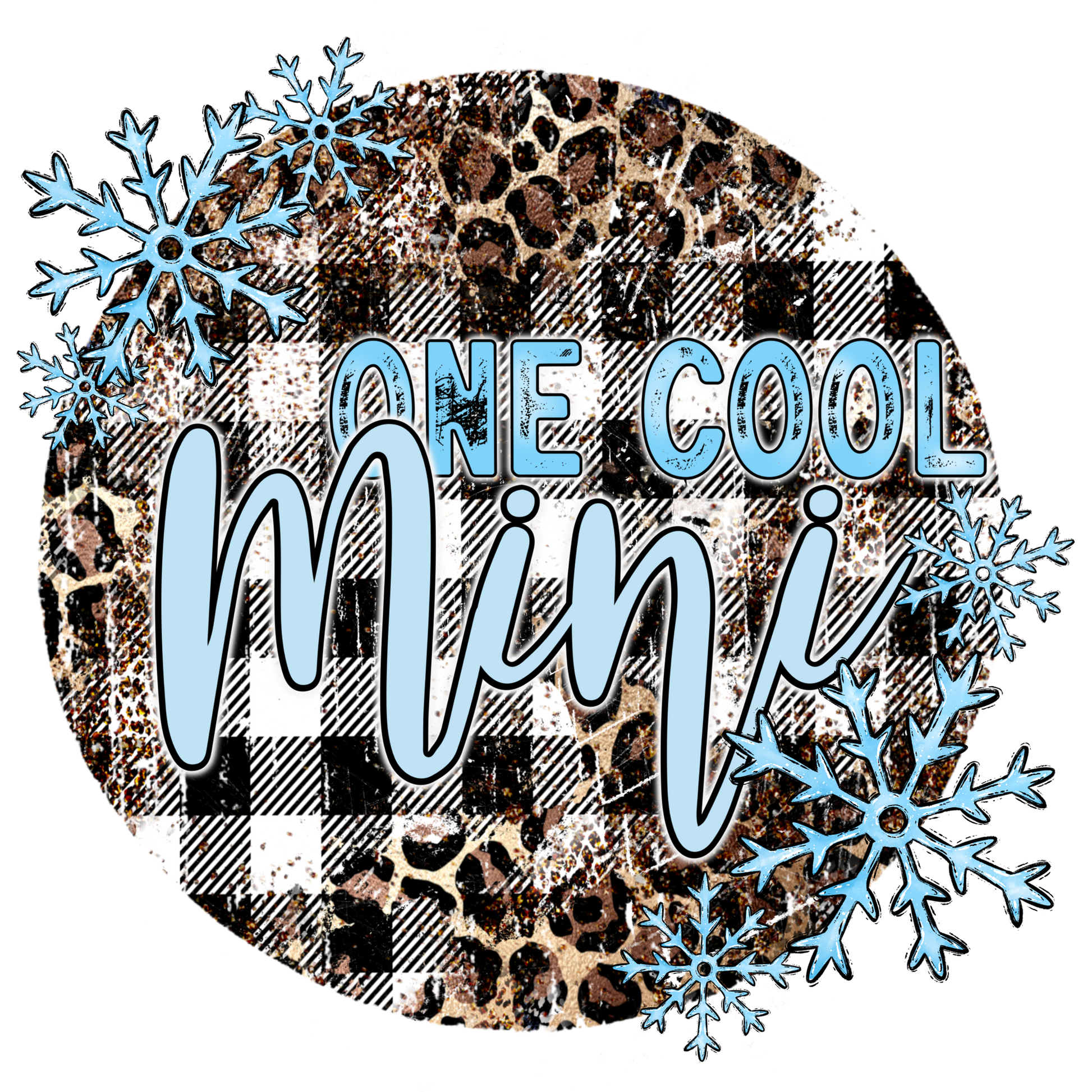 One Cool Mini with Patterns and Snowflakes Design