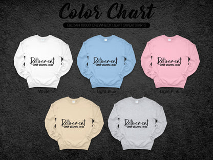 Retirement Party Begging Bank Crewneck Sweater