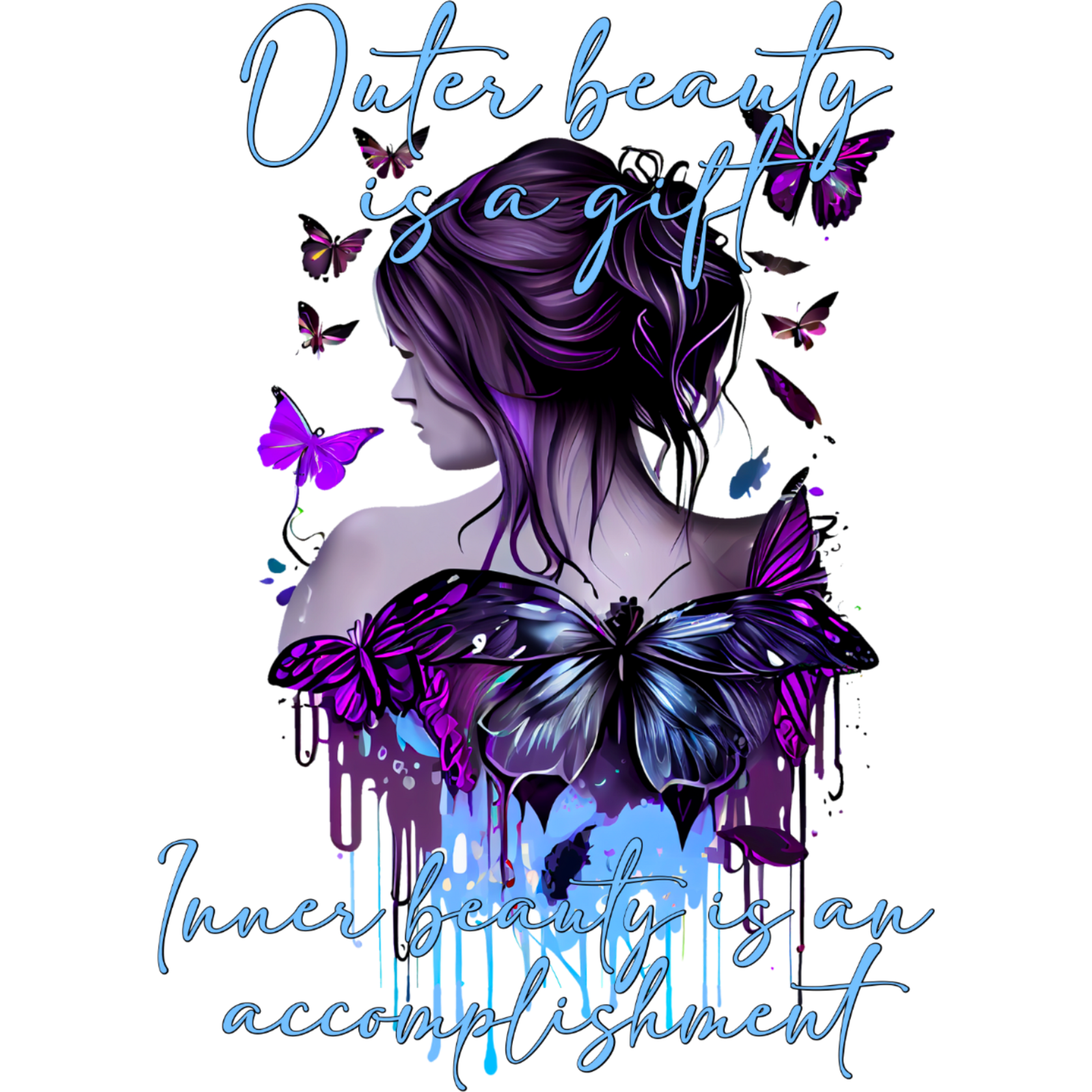 Outer Beauty Inner Beauty Motivational Poster