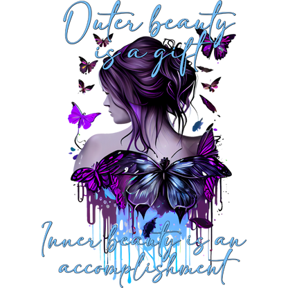 Outer Beauty Inner Beauty Motivational Poster