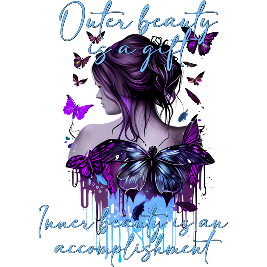 Outer Beauty Inner Beauty Motivational Poster