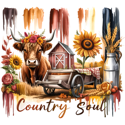 Country Soul Rustic Farmhouse Decor Artwork