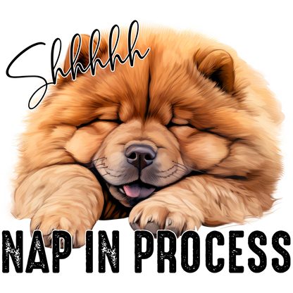Shhhhh Nap in Process Sleeping Dog Poster