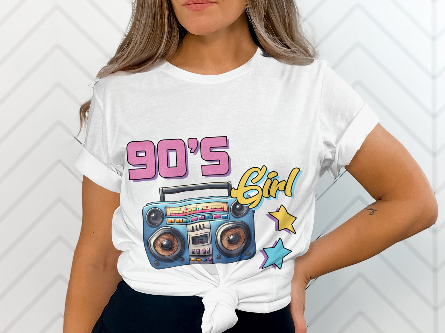Retro 90's Girl Graphic Tee Vintage Music Style