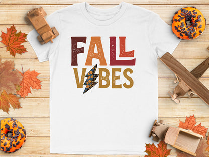 Colorful Fall Vibes Graphic T-Shirt for Seasonal Style