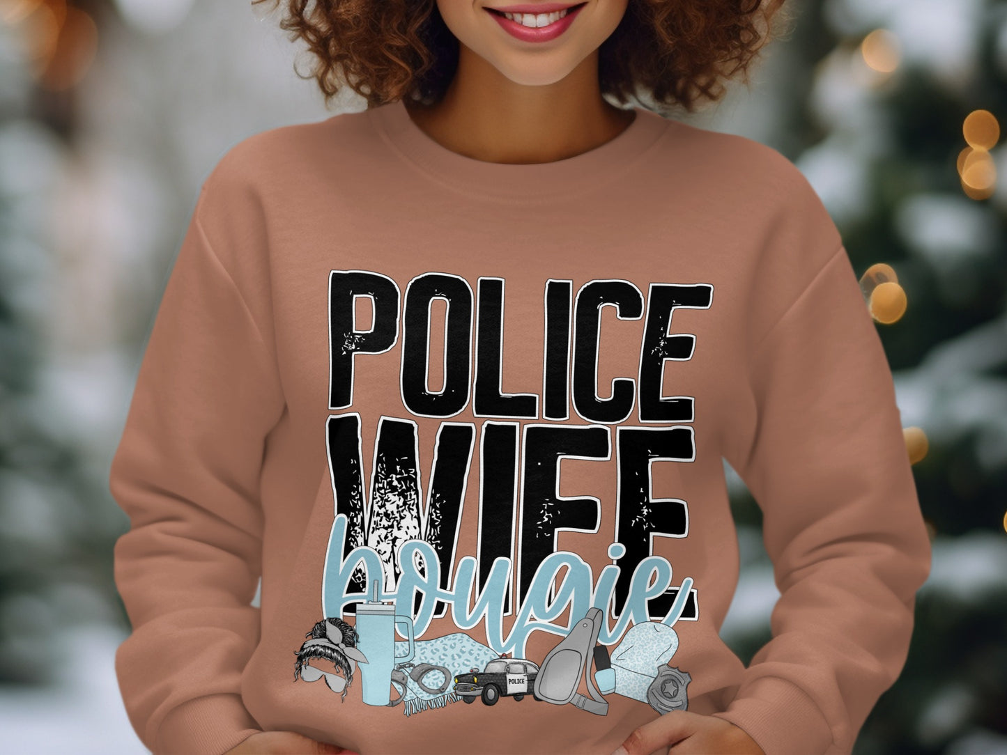 Police Wife Bougie Sweatshirt for Women