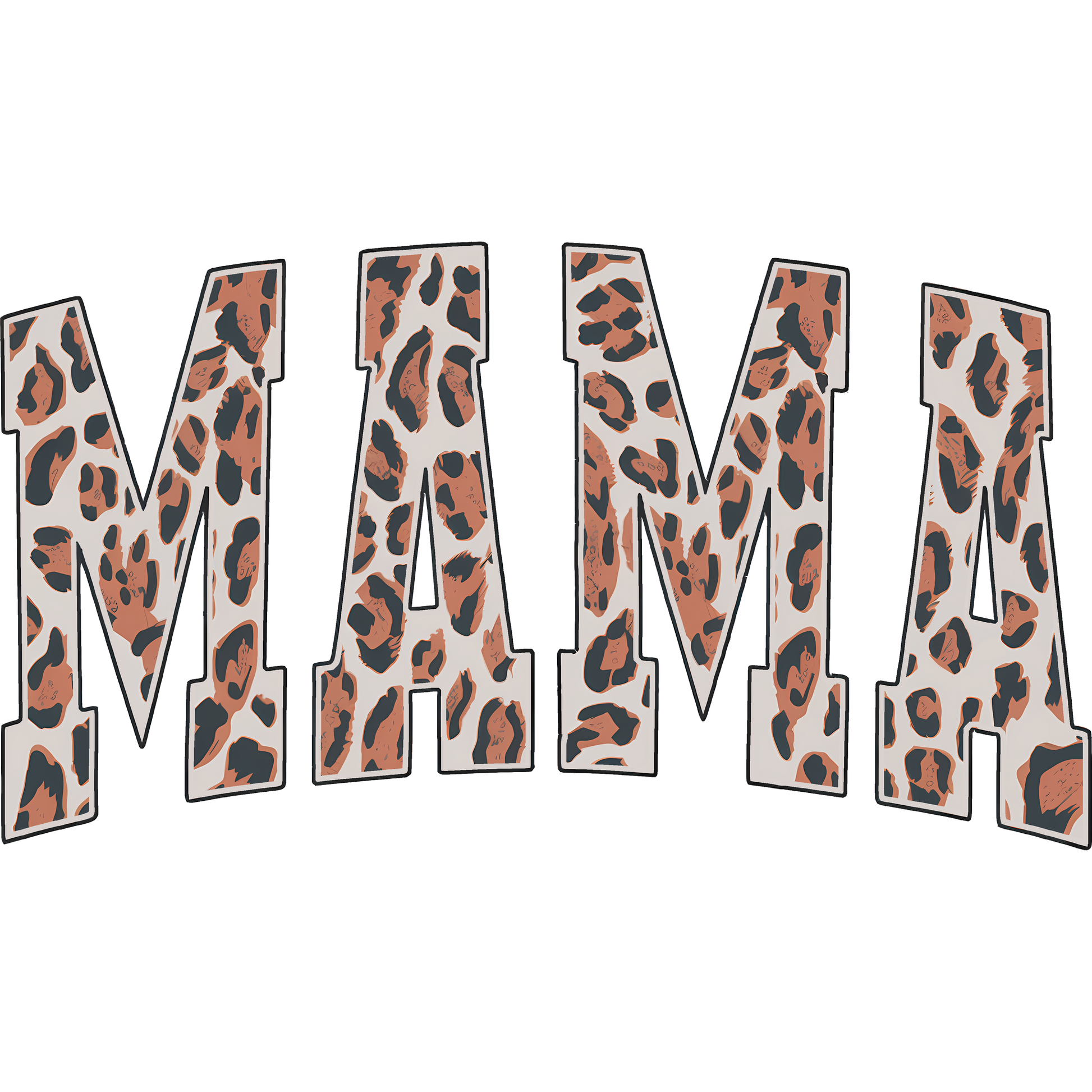 MAMA Leopard Print Design for Stylish Apparel Accessory
