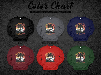 Retirement Onset Eat Sleep Ride Printed Sweatshirt