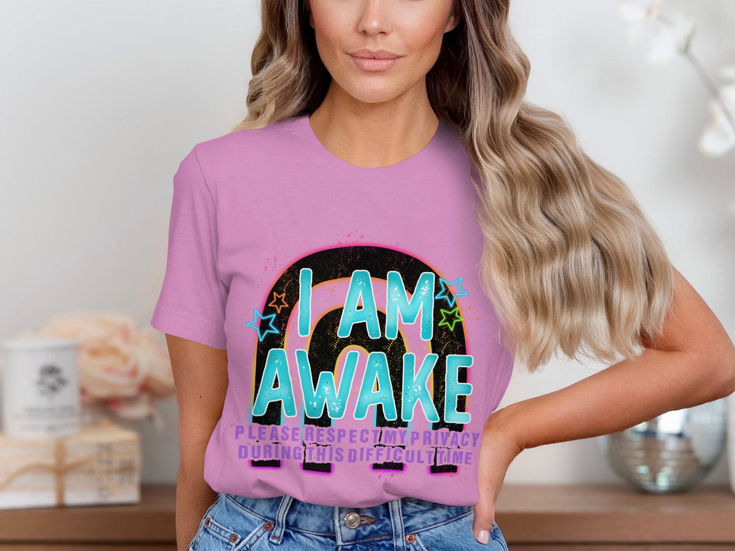 I Am Awake Please Respect My Privacy T-shirt