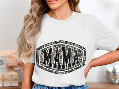 MAMA Camo Print Graphic Tee Casual Chic Product